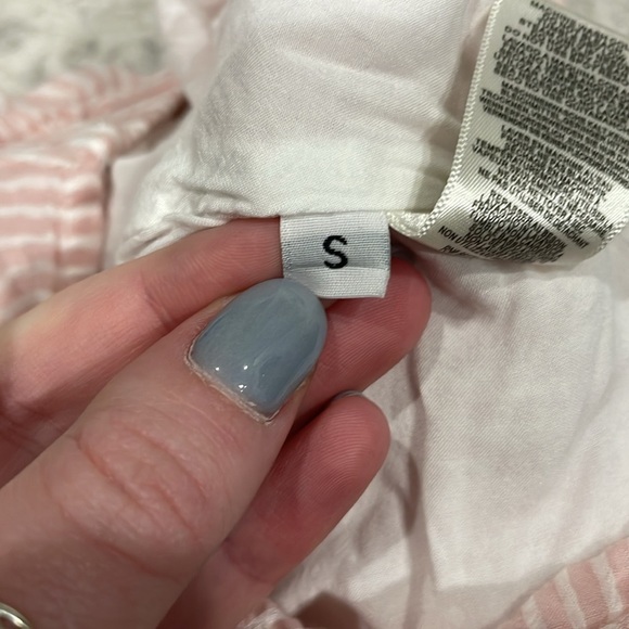 Cloth & Stone By Anthropologie Pink Striped Mini Wrap Skirt - Picture 9 of 11